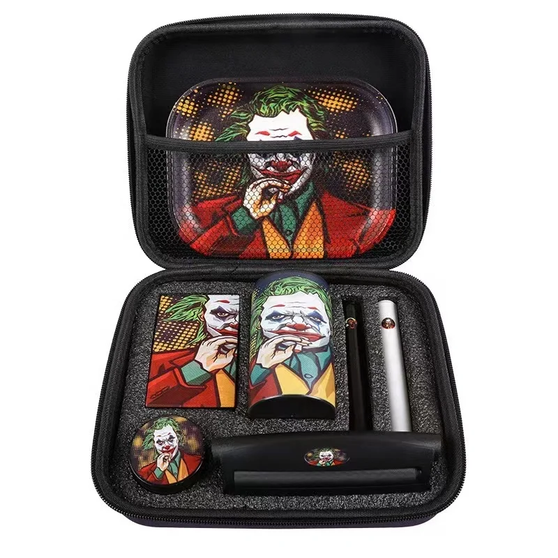 Grinder Set EVA Case Rolling Machine Tobacco Storage Jar Custom Rolling Tray Sets Cigarette box