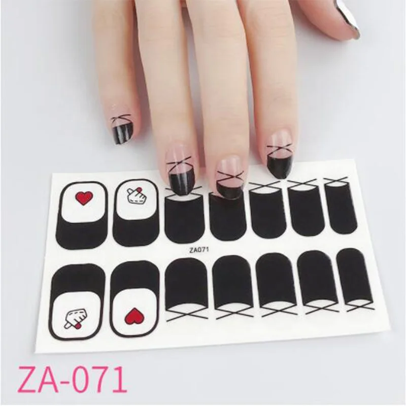 Wholesale Nail Stickers Designer Luxury Nail Stickers Non Toxic Full Cover Nail Art Kits Professional Set