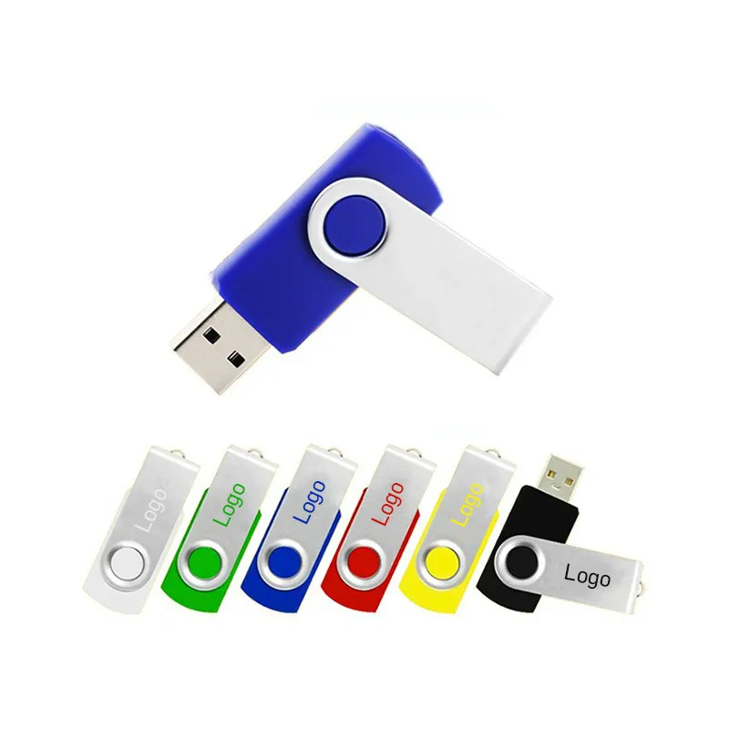 2021 Promotional 2GB 4GB swivel USB 2.0 pendrive 3.0 8GB 16GB USB flash drive with customized logo