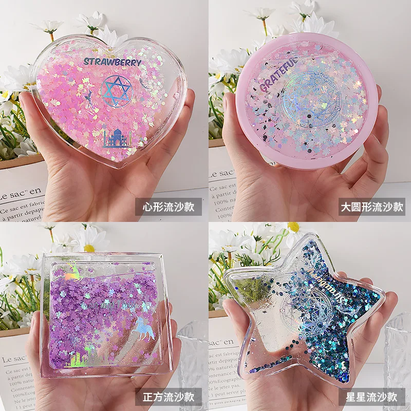Epoxy Resin Square round Love Five-Pointed Star Quicksand Listing Diy Photo Frame Silicone Mold