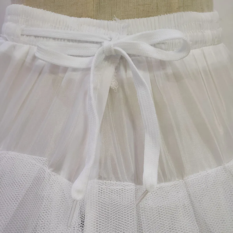 Bridal Petticoat 6 Hoops Handmade Crinolineing Underskirt Wedding Dress Panier 6 Steel 6 yarn Adjustable Oversize Petticoats
