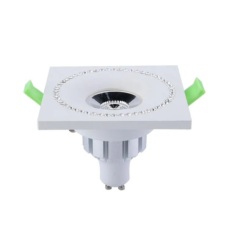 New design top quality indoor aluminum round square ceiling AC 85-265 dimmable GU10 frame COB recessed led spotlight