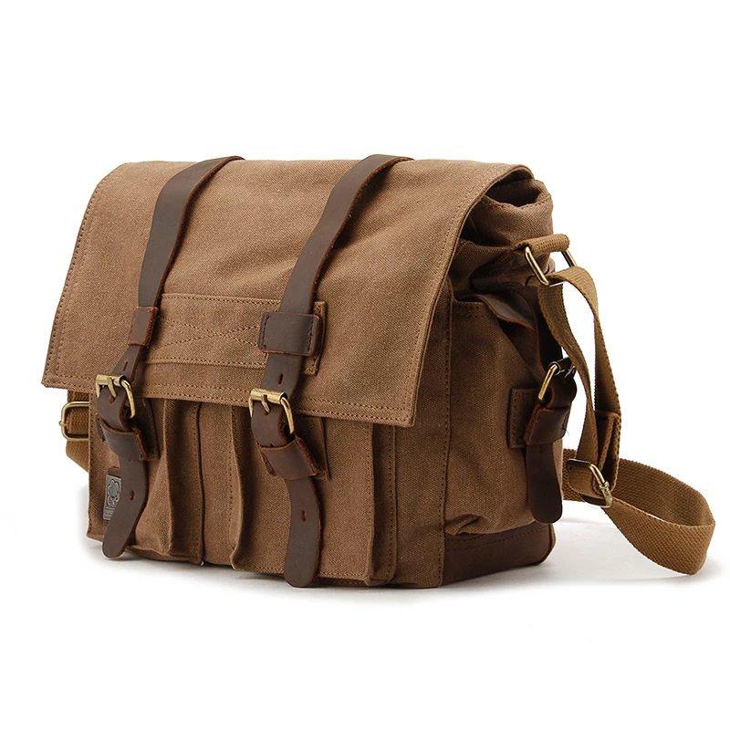 
Liansheng new design shock resistant canvas real leather canon800d case inner camera bag 