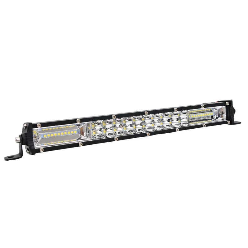 Super slim yellow white spot combo 21.3 inch 60led atv offroad led light bar for vehicle