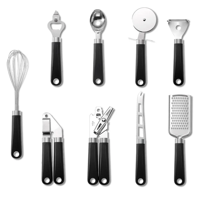 Premium Stainless Steel Kitchen Accessories 9 Pcs Gadget Utensil Sets