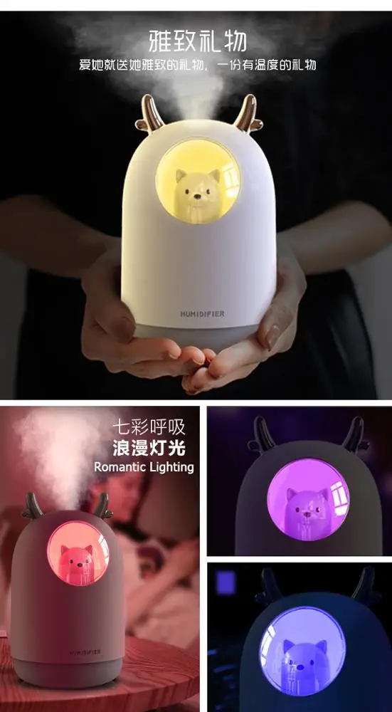 Ultrasonic Cool Mist Portable Usb Humidifier Desktop Air Humidifier For Home Office Baby Room