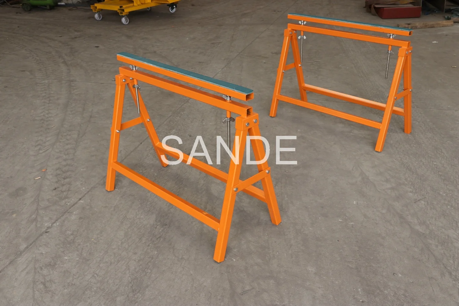 SANDE Hot Sale Metal Trestle Work Bench Stand Wooden Saw Horse Stainless Steel Saw Horses