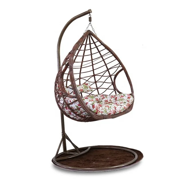 Outdoor Swing Rattan Wicker Chair Hanging Basket Egg
