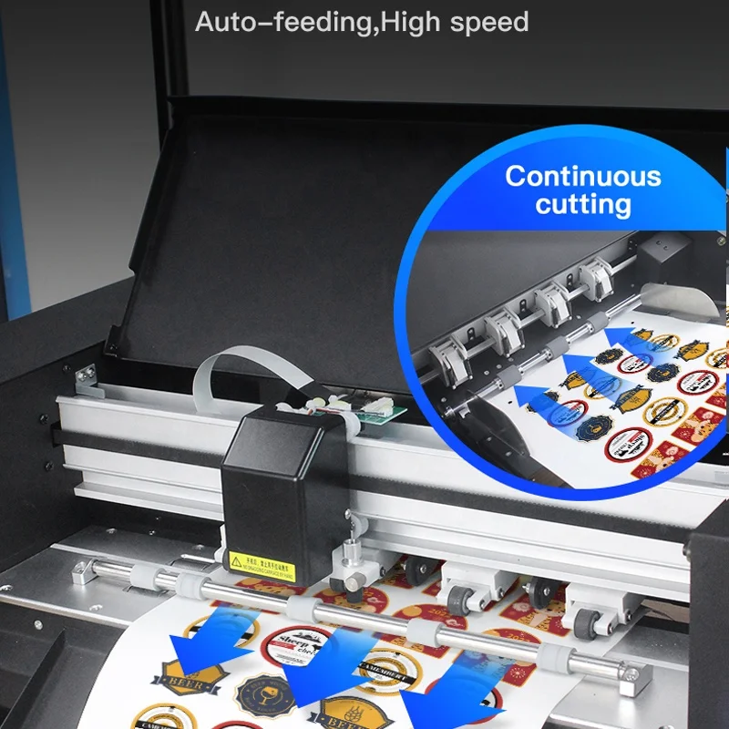 Desktop Automatic Sheet Feed A3+ die cutting machine A4 Paper vinyl sticker Label Cutter Plotter Machinery Label Cutting Machine