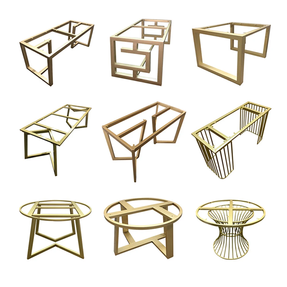 Factory price Stainless steel heavy duty wholesale luxury table modern base