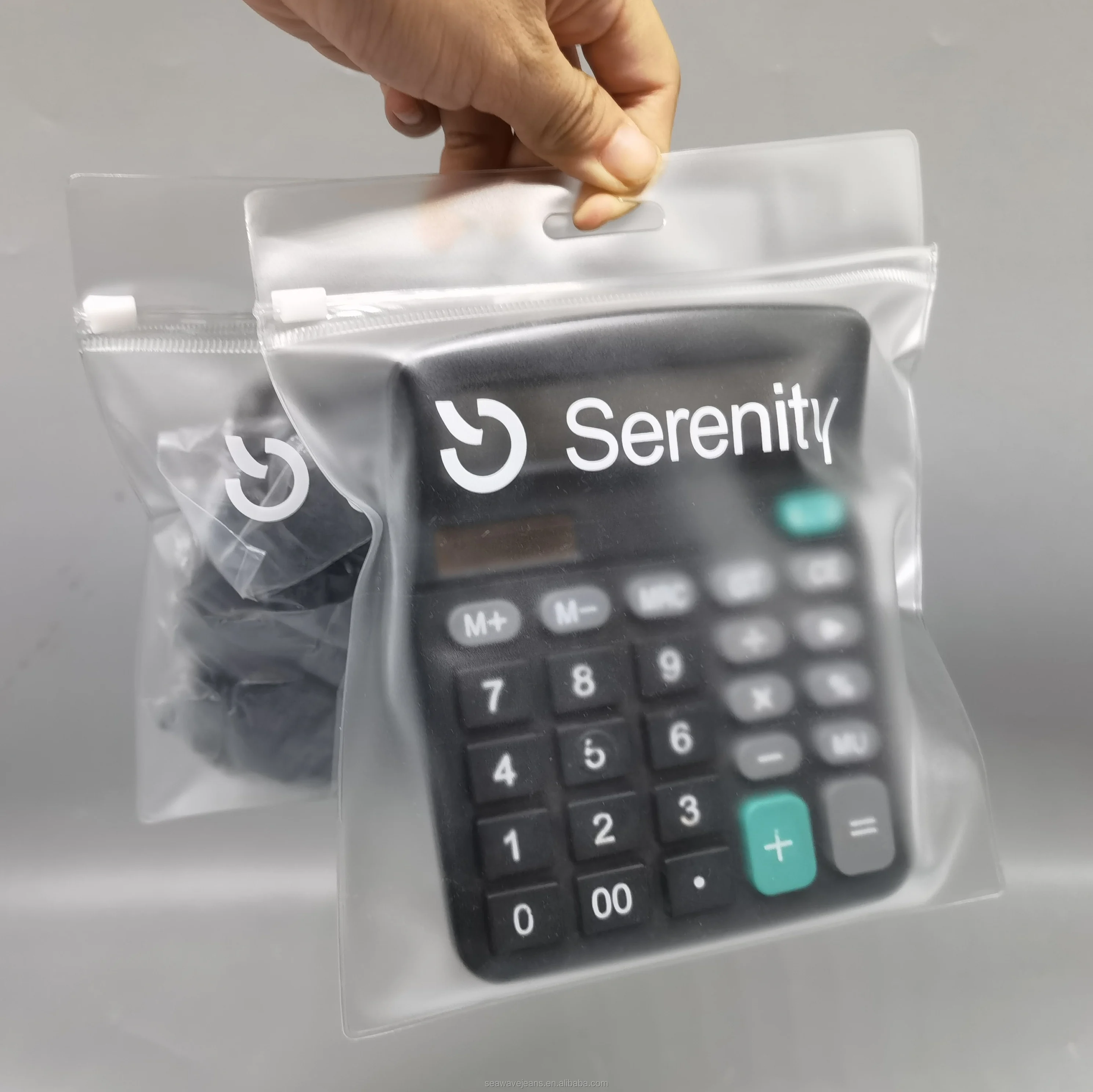 Hot sale pvc zipper bag with handle plastic hair  packaging bag  hair clips zip lock bag for Boutiques