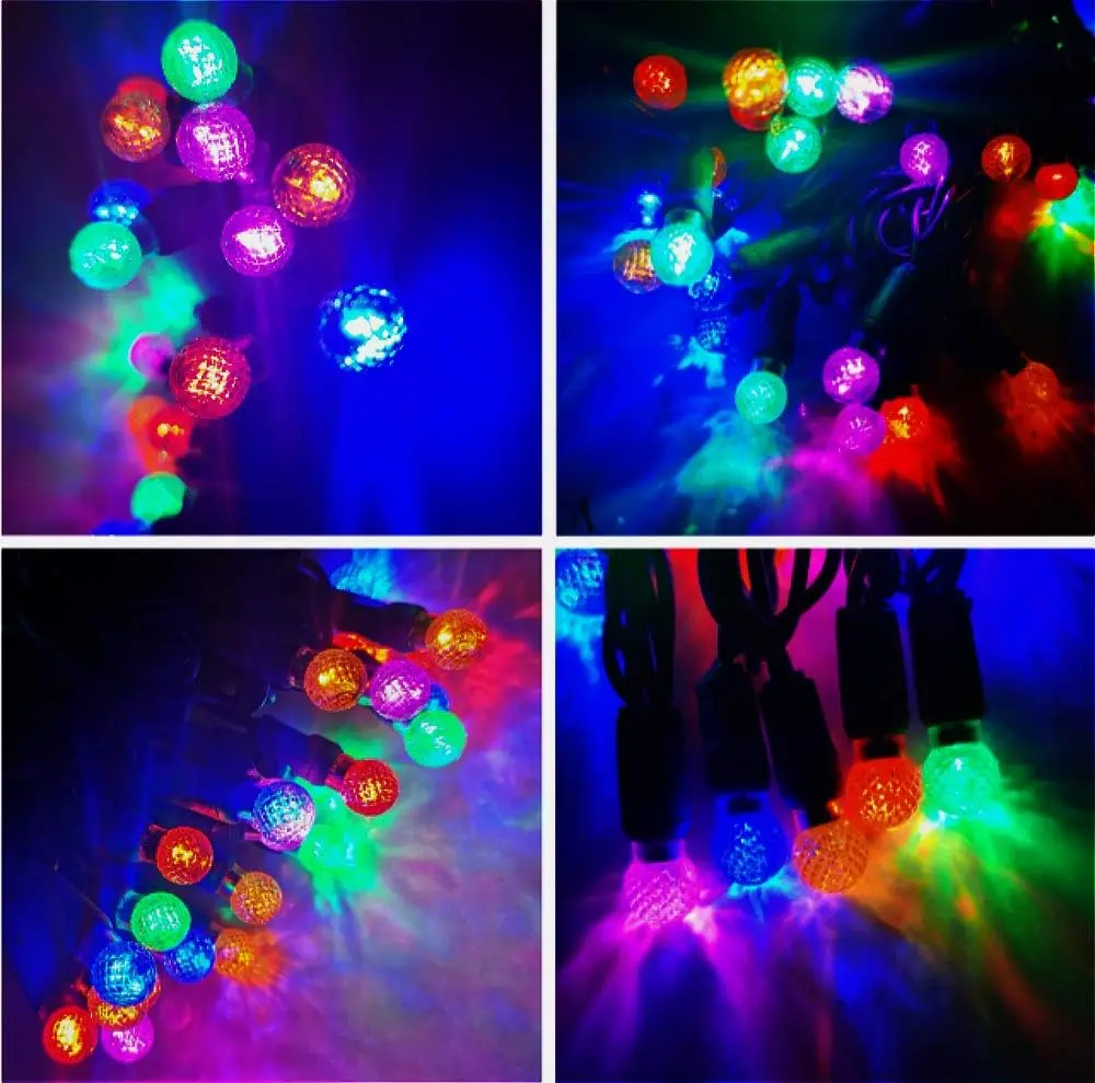 UL Multi  G12 LED Faceted Christmas Mini Light Christmas tree lights