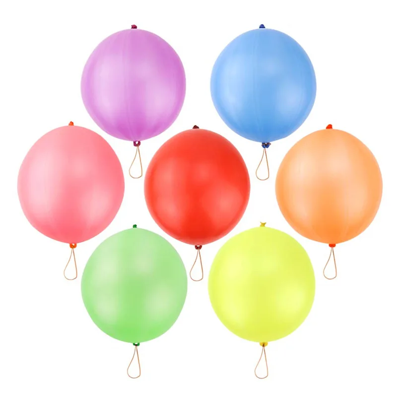 Nicr Inflatable Punching Latex Balloon For Kids Bounce Balloons With Rubber Band Handle Children Birthday Party Favors