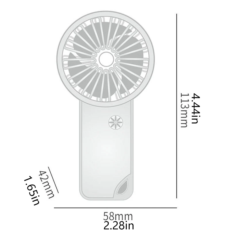 Shopify Sourcing Agent 2024 New Handheld Small Fan Lightweight Quiet Travel-Friendly Personal Battery Operated Mini Fan