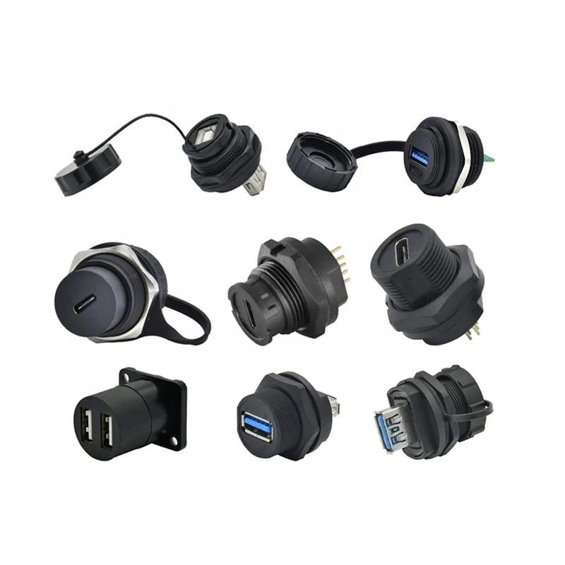 Brand new Ip67 3.0 Adapter Usb Panel Mount Connector with low price
