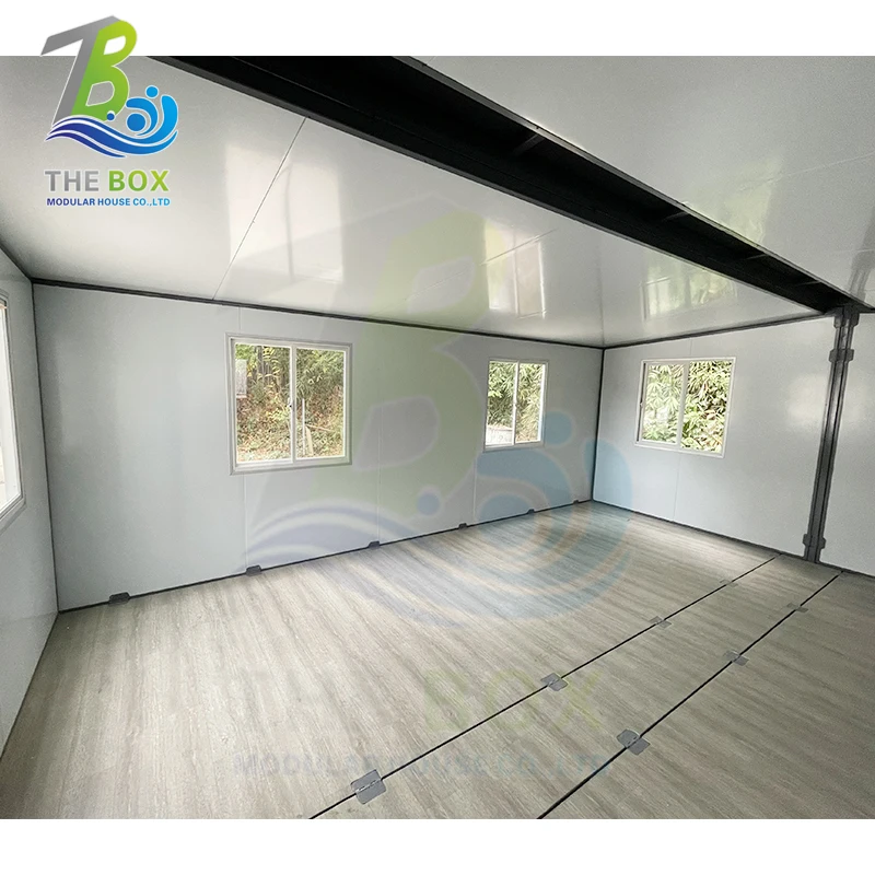 Prefabricate 2 Bedroom Luxury Design Made Wooden Modern Small  Prefab Light Steel Tiny House Modular Home Villa portable house