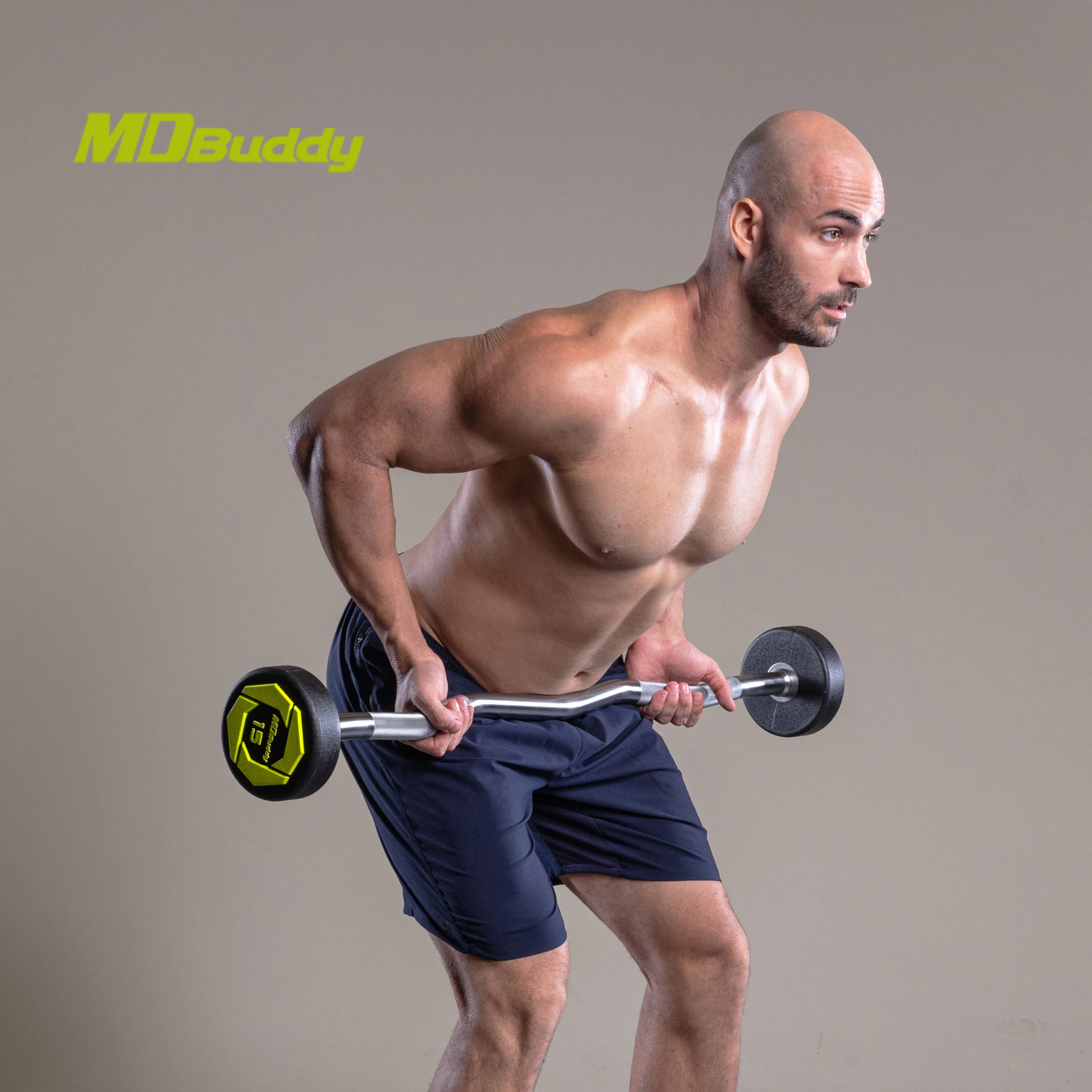 MDBuddy фиксирующие легкие локоны с полиуретановыми весами Уретановая штанга для домашнего использования в тренажерном зале