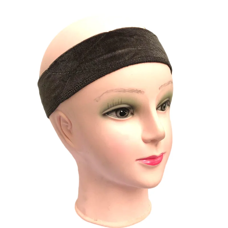 Factory Brown Black Skin Color Hair Wig Band Adjustable Wig Grip Band Velvet Use for Holding Wigs Easily