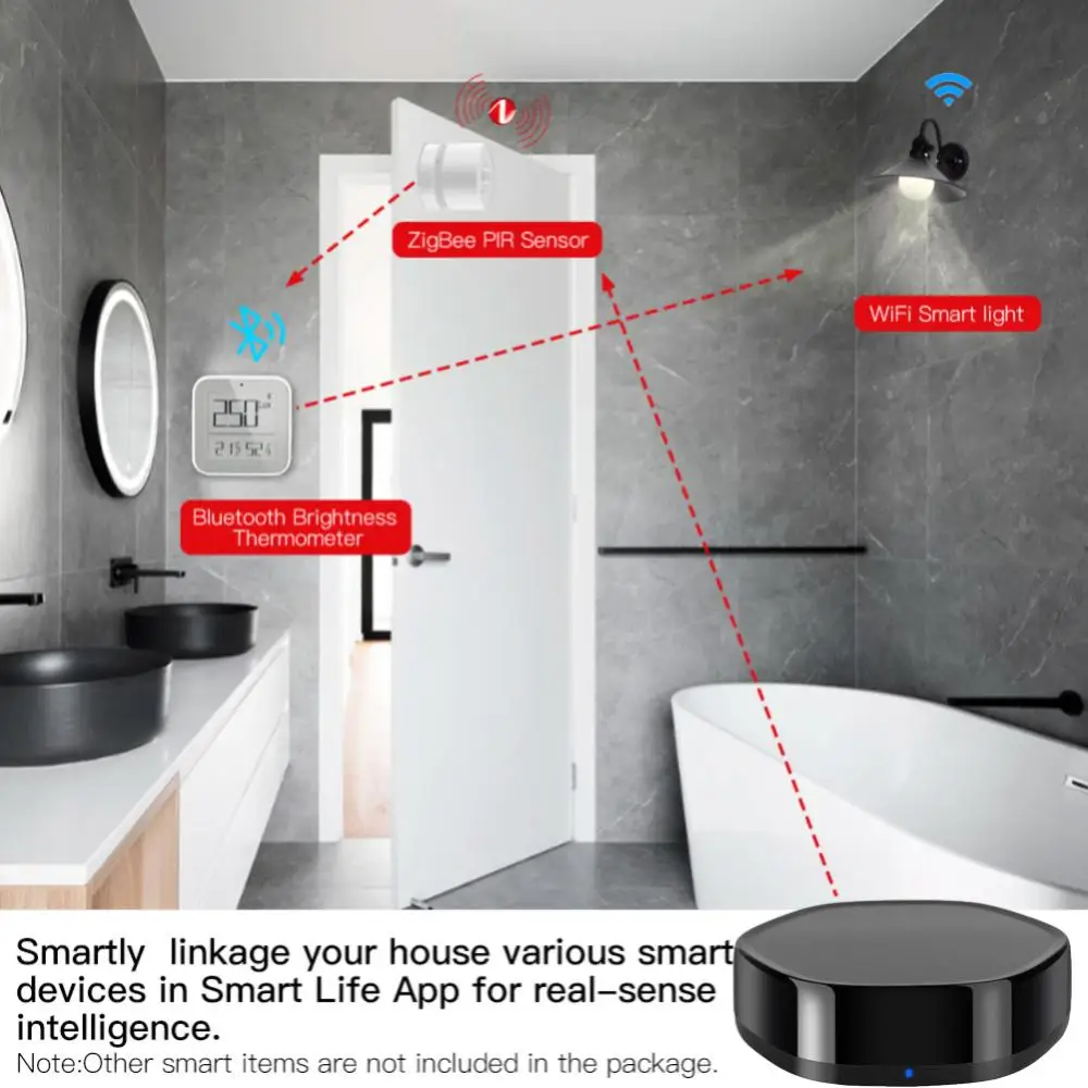 Умный шлюз 3 в 1 Tuya Zigbee мультимодальный ИК-пульт дистанционного управления