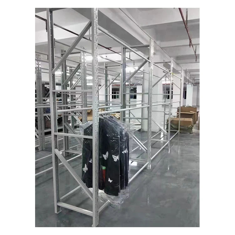 Warehouse Industrial Shelf Heavy Duty Storage Metal Warehouse Garment Rack System For Mezzanine Shelf Shelves