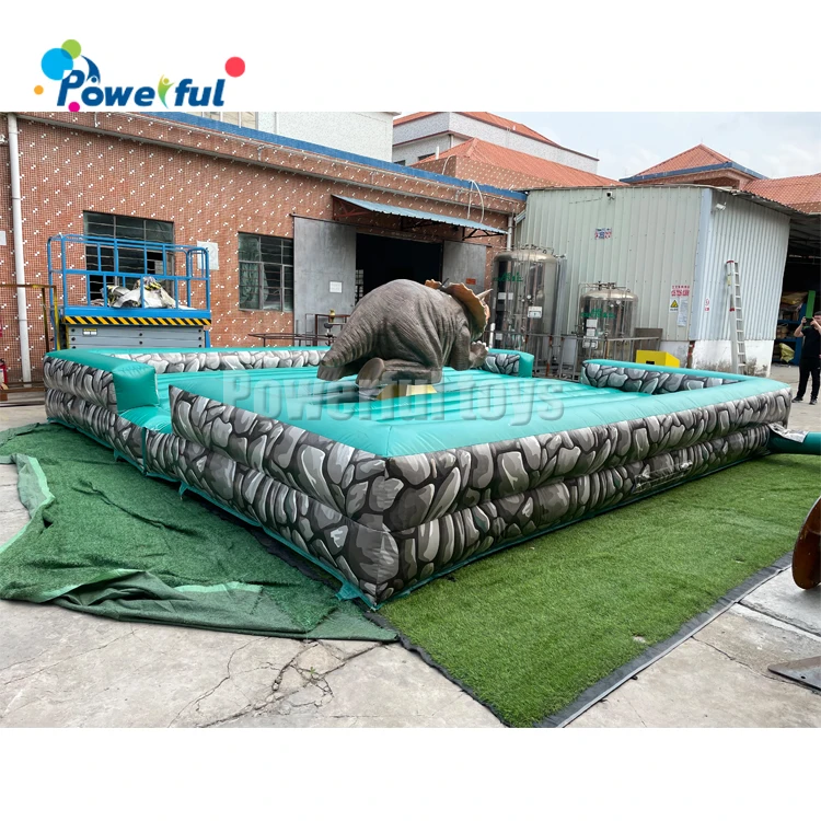 6M Commercial Kids Adult Inflatable Mechanical Dinosaur Rodeo machine Games Rodeo Ride Bull