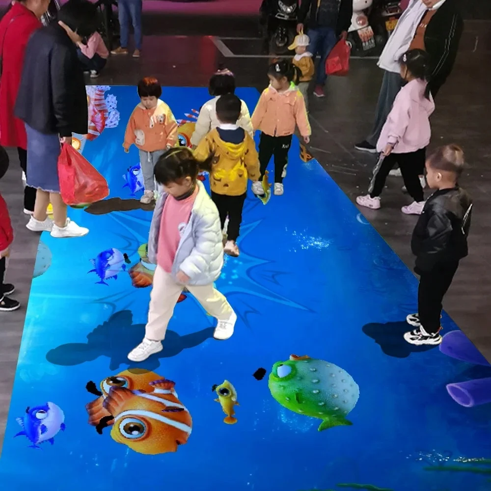 Indoor playground all in one AR projection hologram projector game machine AR floor projection game for amusement park