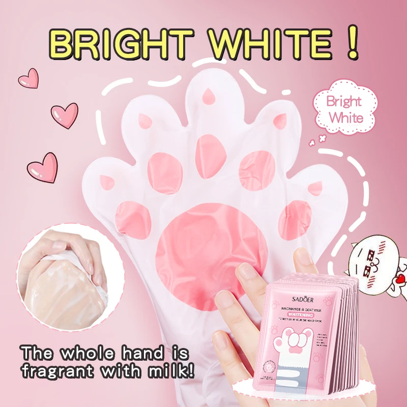 2023 SADOER Wholesale Home Spa Quick Heat Manicure And Foot Paraffin Wax Hand Mask Moisturizing Gloves Hand Care Mask Sheet
