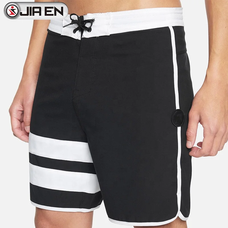 Custom Summer Stretch Fabric Boardshort Wholesale Mans Plain Board Shorts Color Green