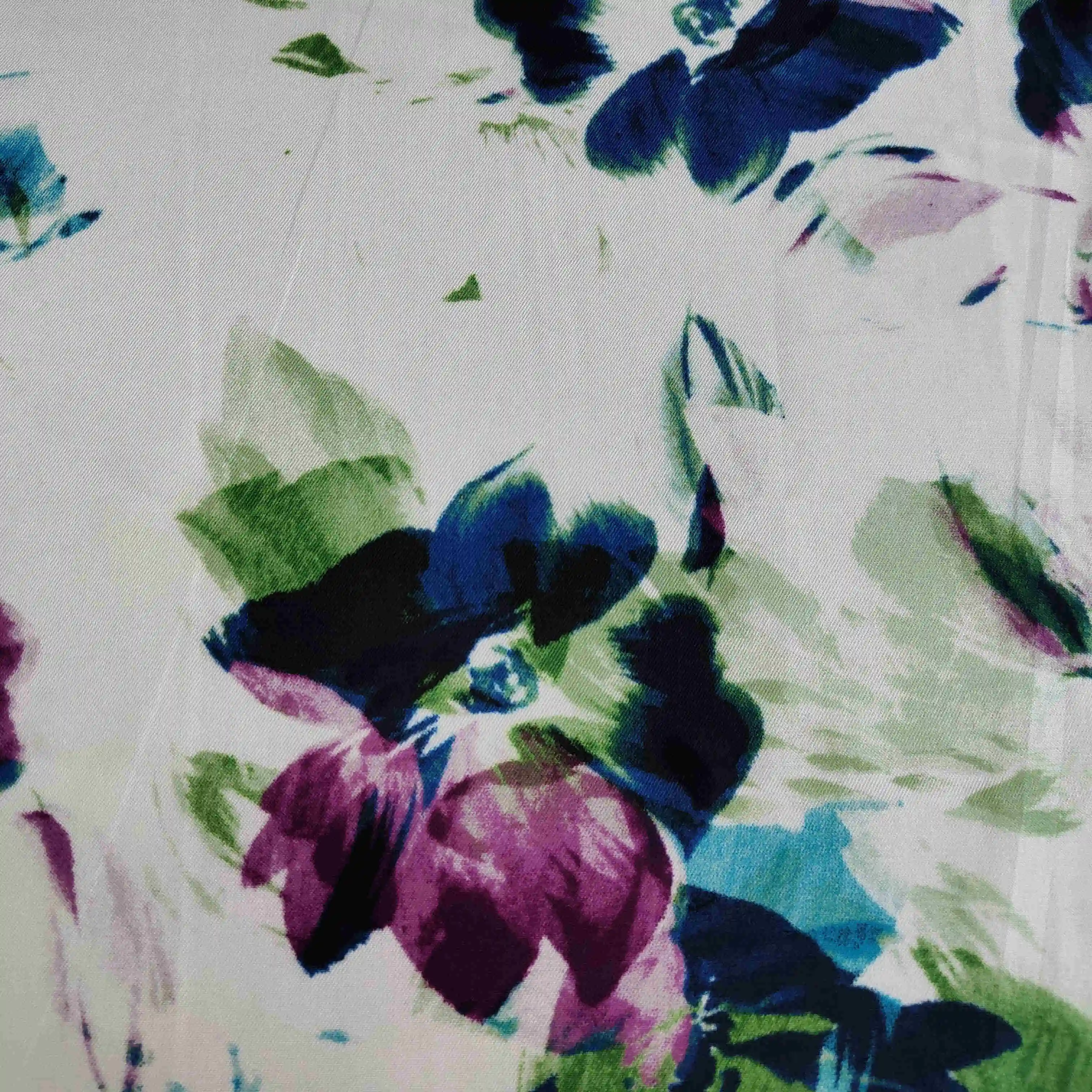 GRS Digital Printed 100% Cupro Bemberg Lining Fabric For Suit