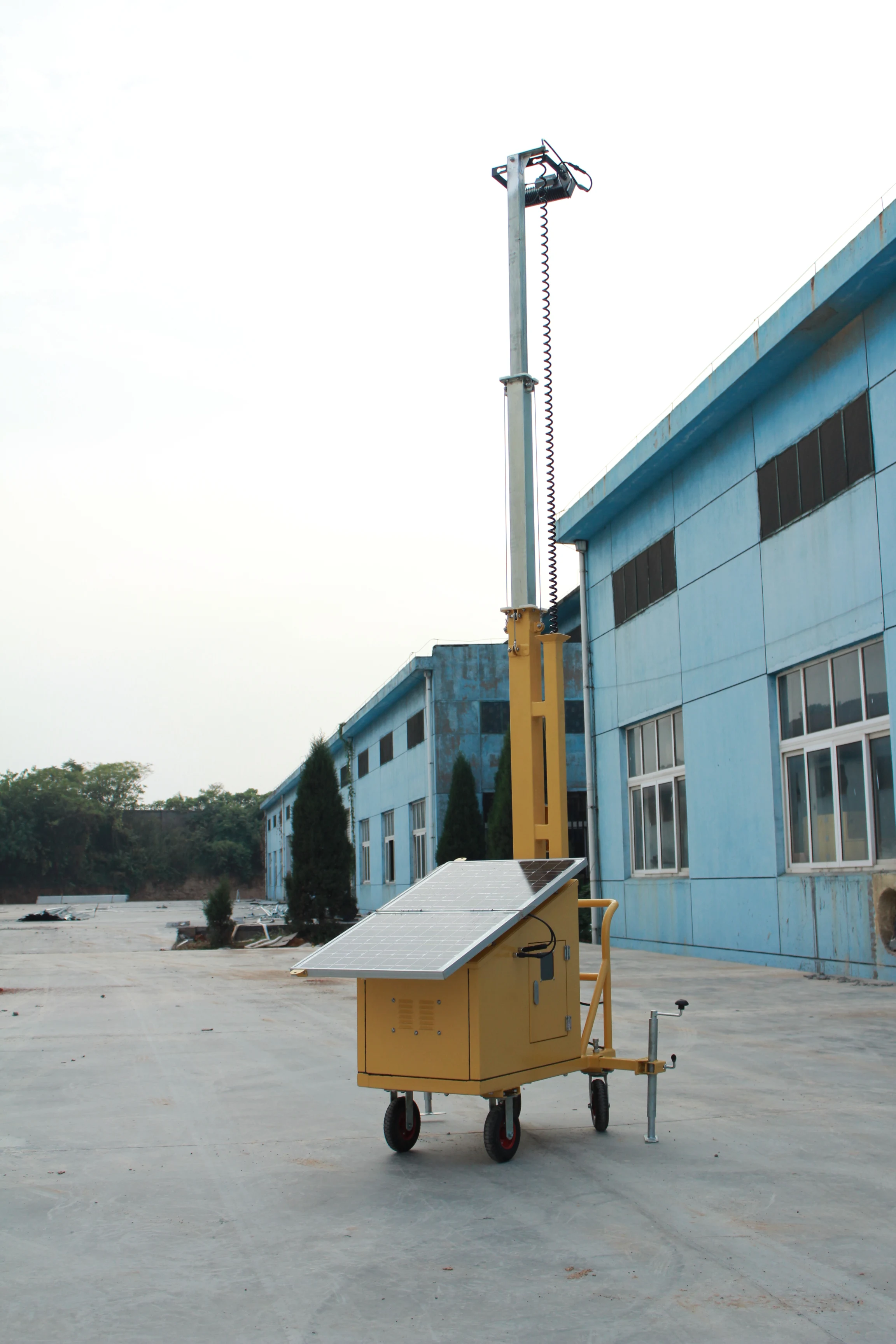 Small Body Solar CCTV Trailer for  Monitoring