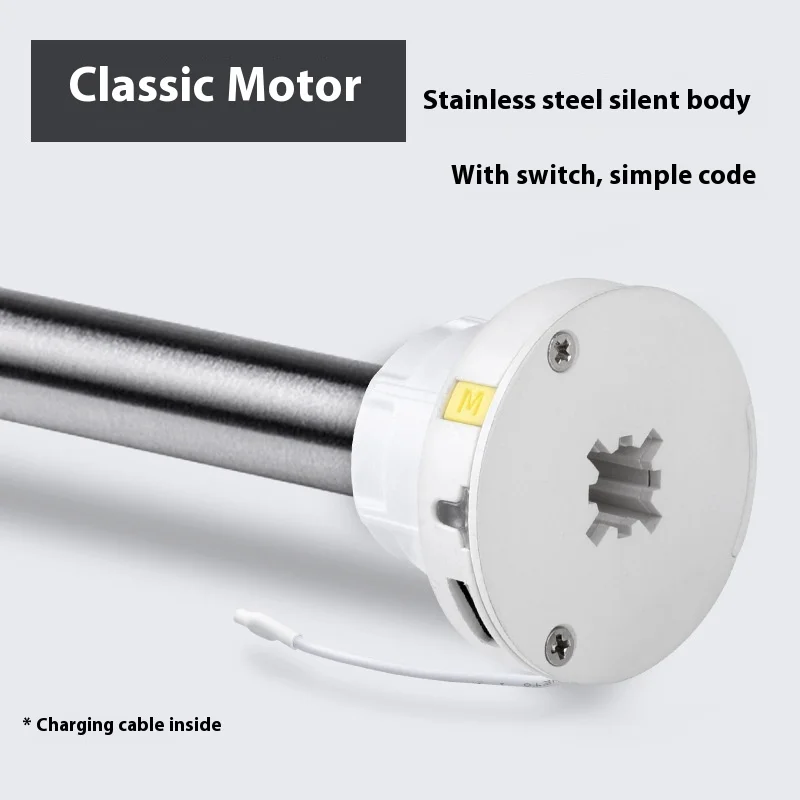 Wholesale White Automatic Remote Roller Blinds Electric Tubular Motor Control Curtains with Blackout Feature for Home Shades