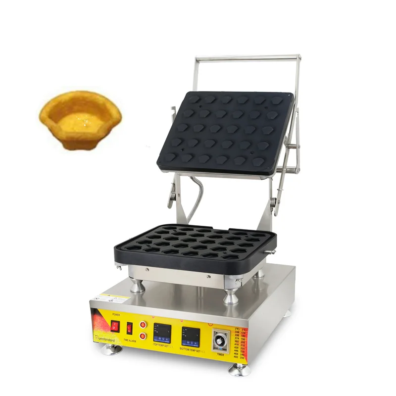 New Design Professional Waffle Pie Egg Tart Shell Maker Hot Selling Non-stick Rectangle Shaped Muffin Baking Cup Tartlets
