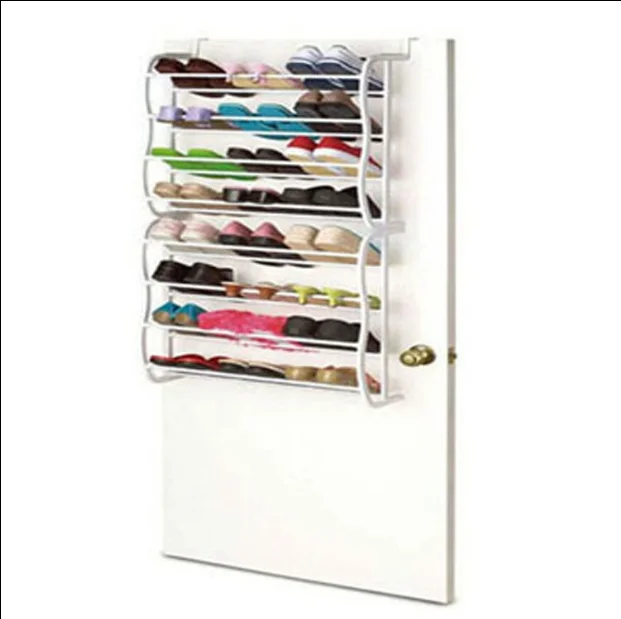 
Hanging Shoe Rack Over The Door-24 Pair, Shoe Rack Organizer Over The Door, white 
