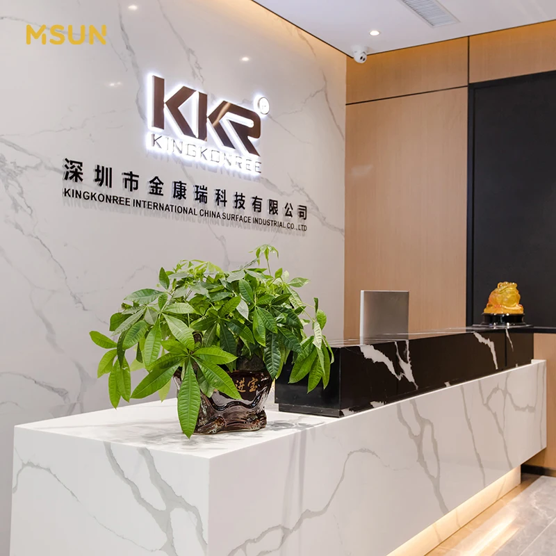 luxury office desk solid surface reception desk modern reception desk