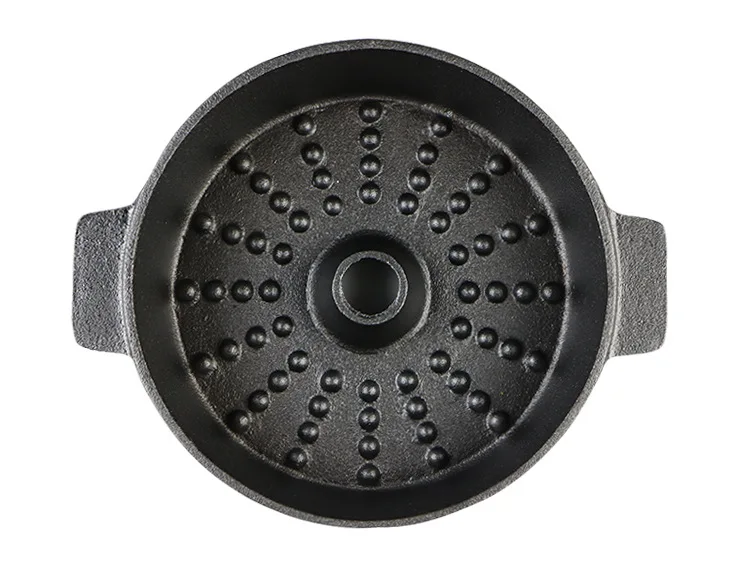 SJP071 Manufacturers Wholesale Cast Iron Oil Seasoned Deep Soup Stove Kitchen Big Cooking Pot