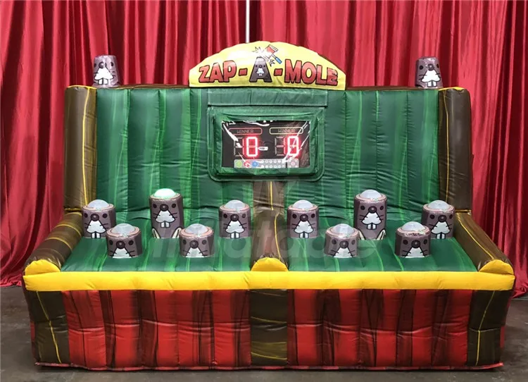 Commercial Whack A Mole IPS Challenge Battle Arcade Games Inflatable Zap A Mole Carnival Interactive Games