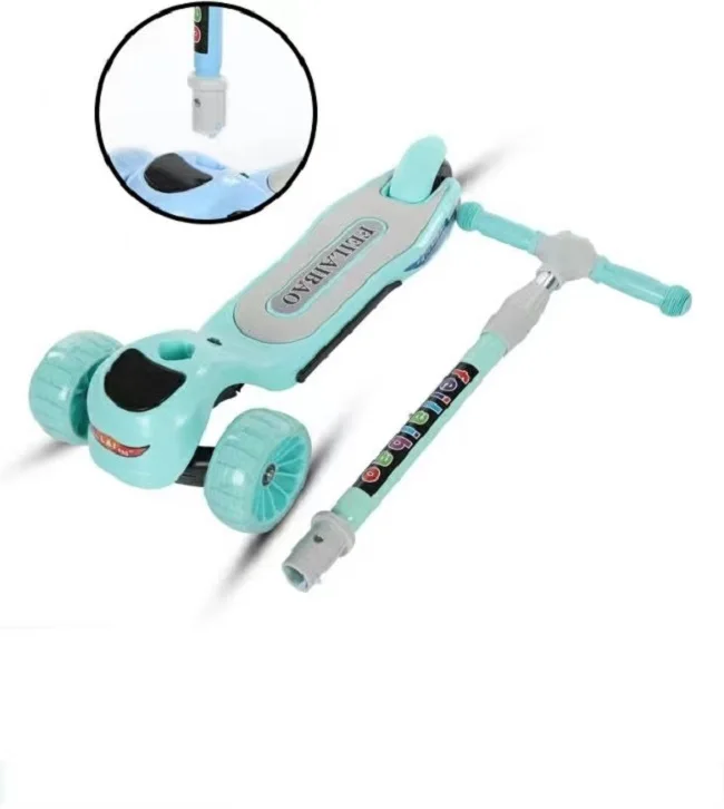 Cheap Fold Child Kick Foot Scooter boy and girl Kid Kick Scooter Electric Chinese Children 3 wheels more color