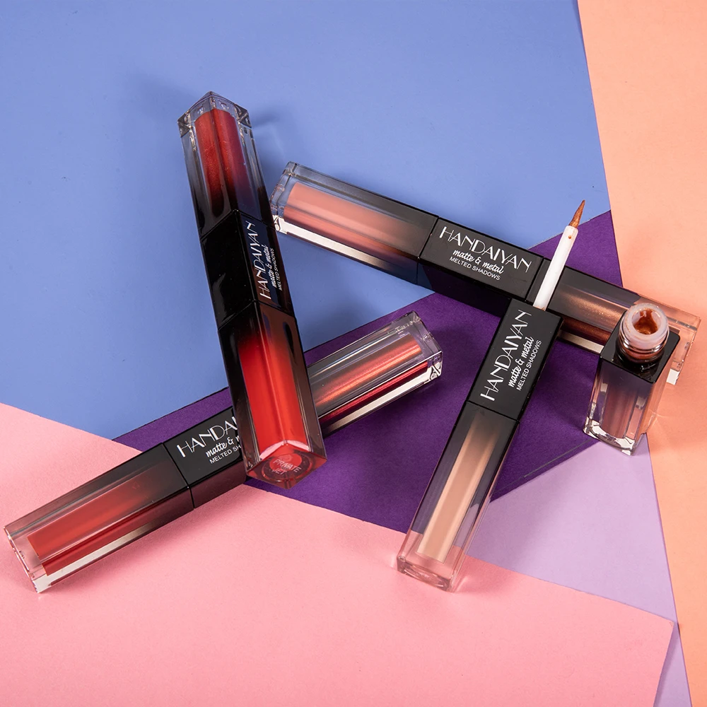 2 In 1 Liquid Pearly Matte Water Polarized Shiny 2 Colors Eyeshadow Makeup