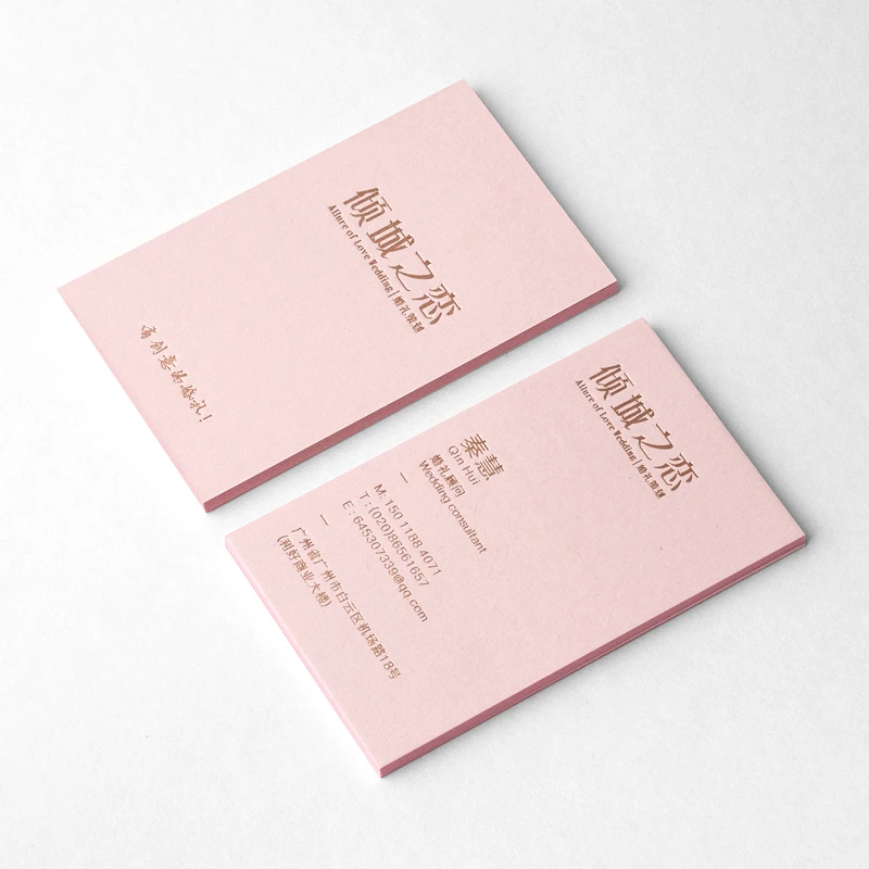 Custom Business Cards Printing Service Paper Name Gold Foil