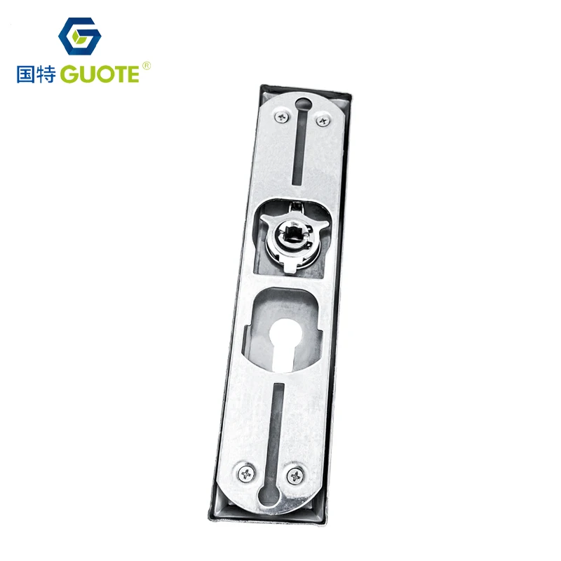 GUOTE modern door lock simple mechanical stainless steel lock silent panel handle wooden door lock