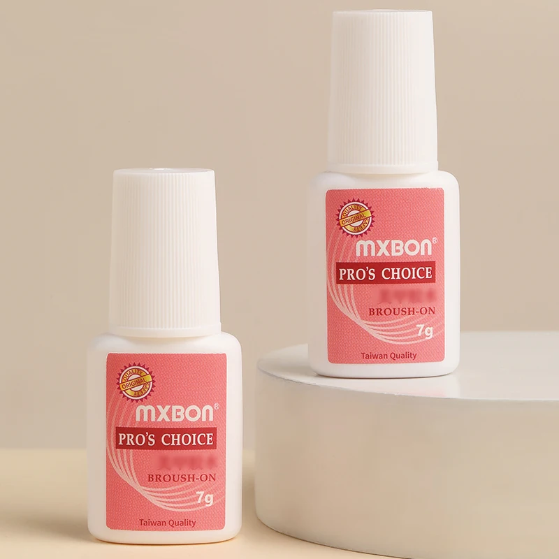 7g Fast-Dry For Press On Nail Glue With Brush Super Strong Adhesive Nail Tips Glue Charm Resin Glitter Acrylic Rhinestone Glue