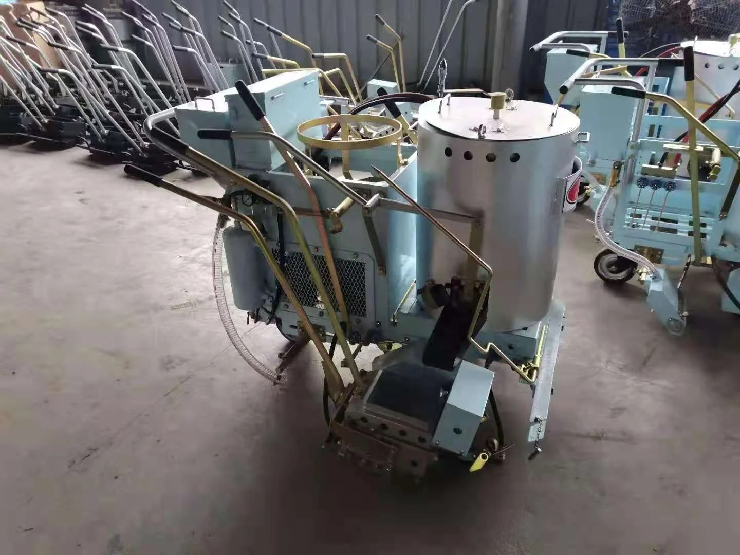 thermoplastic hand push road marking machine