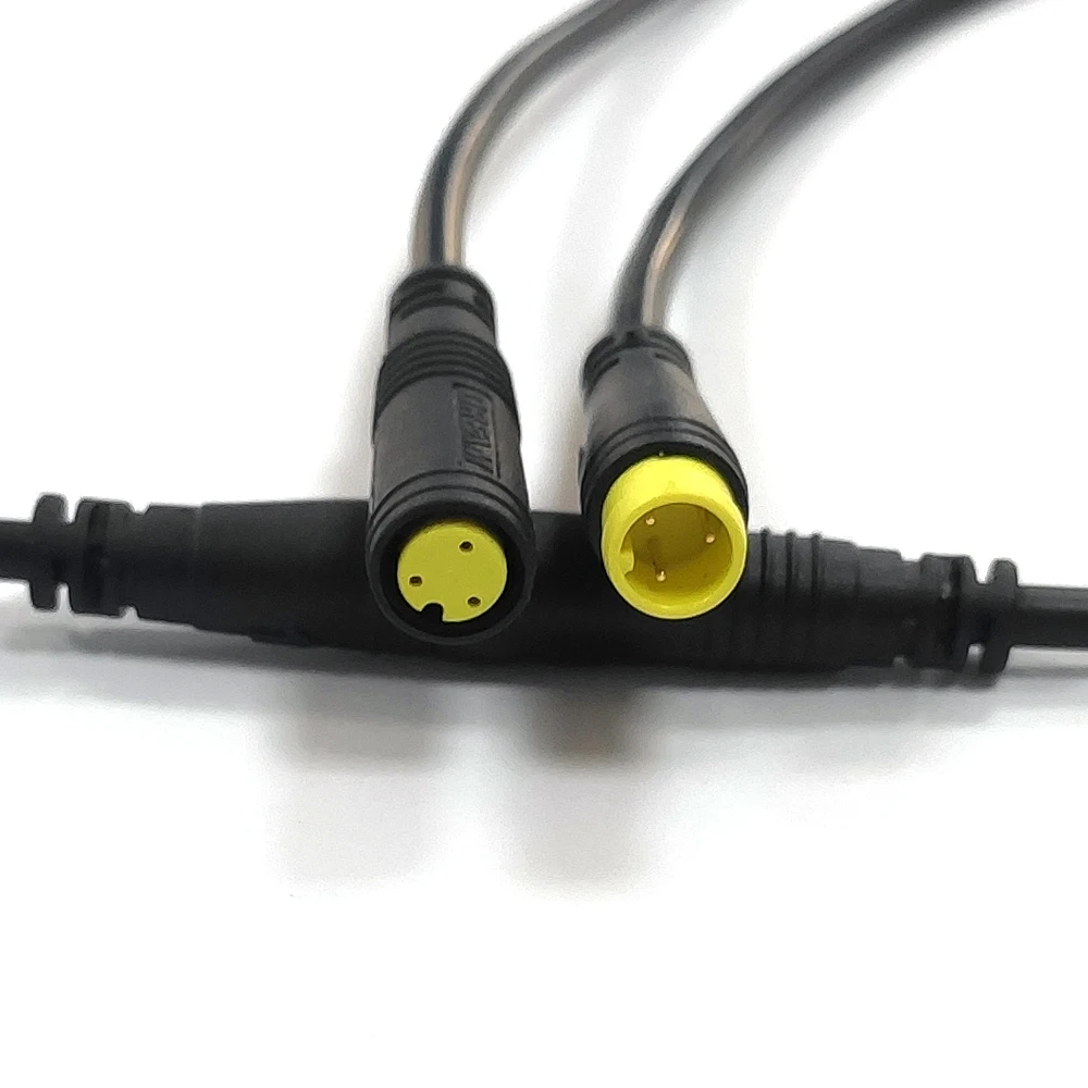 
Wholesale IP65 M8 3Pin Yellow Electric Bike Signal Connector Power Cable Connector 