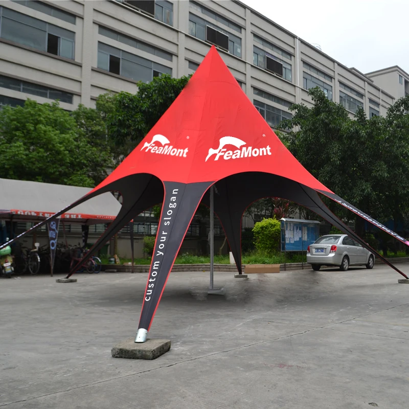 FEAMONT Outdoor Star Tent Single Pole Gazebo Tent Aluminum Frame Waterproof PVC Cover Custom Beach Canopy Tent