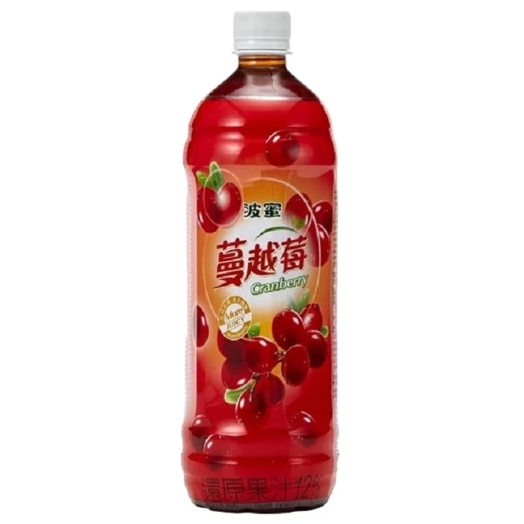 Taiwan Bomy Concentrate Fruit Juice  980ml Bottle Bulk 100% Pure Cranberry Fruit Juice Drink