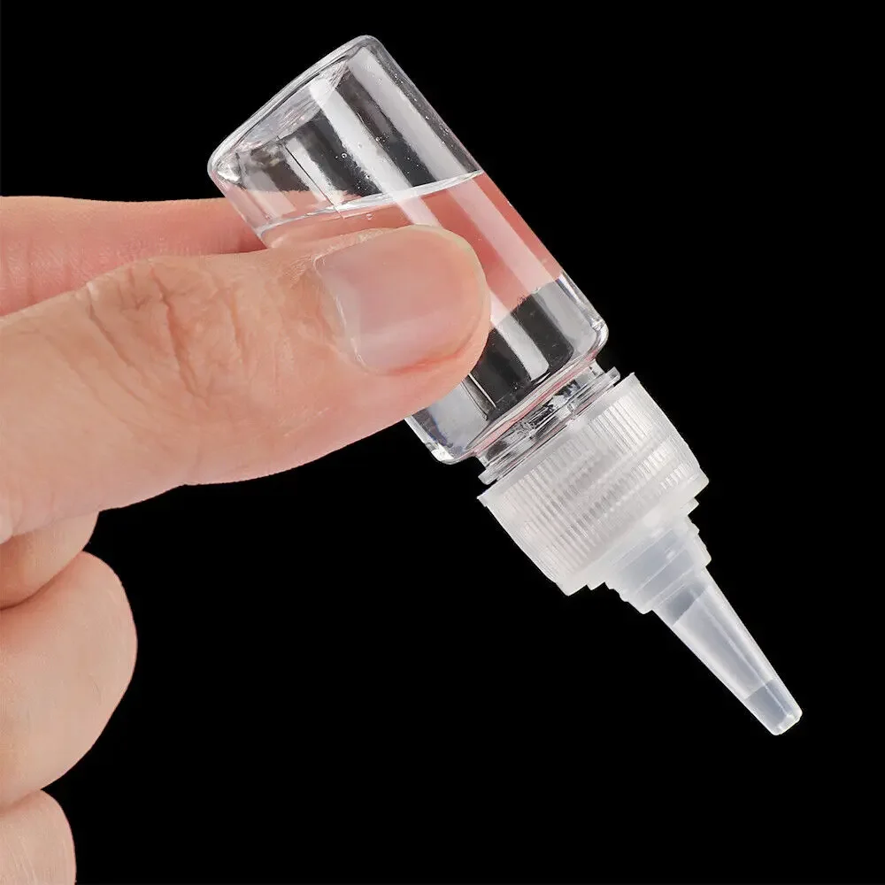 10ML/20ML/30ML/50ML Empty PE Plastic Glue Bottles With Screw-On Lids Seasoning solution Squeeze Liquid Ink Oil Dropper Bottles