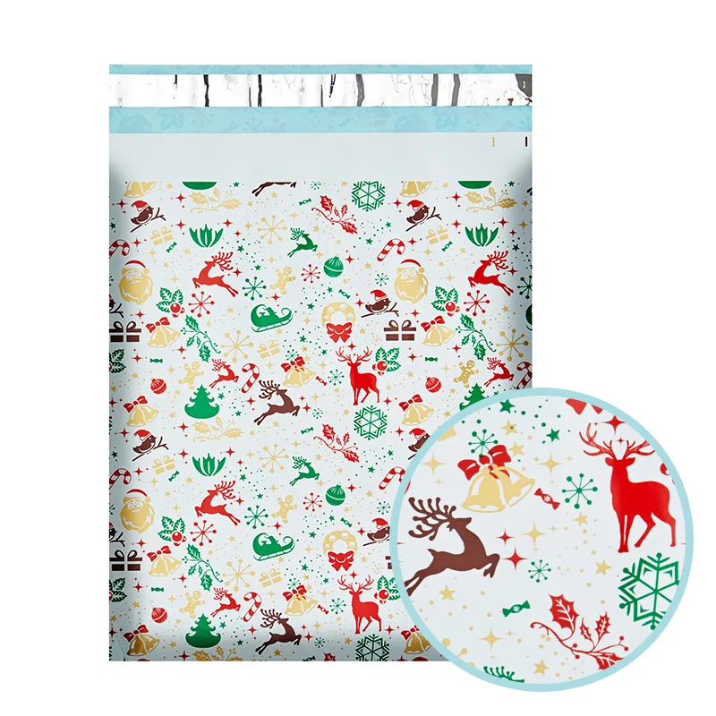New Christmas Elements Express Packaging Thickened Logistics Poly Bags In Stock