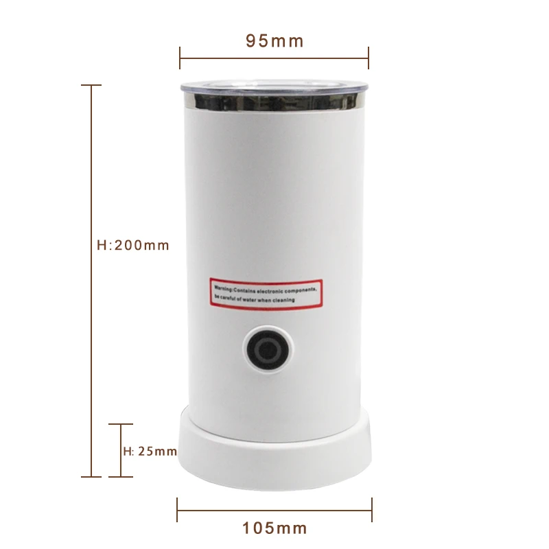 automatic electric milk frother coffee steamer with cup milk foam maker