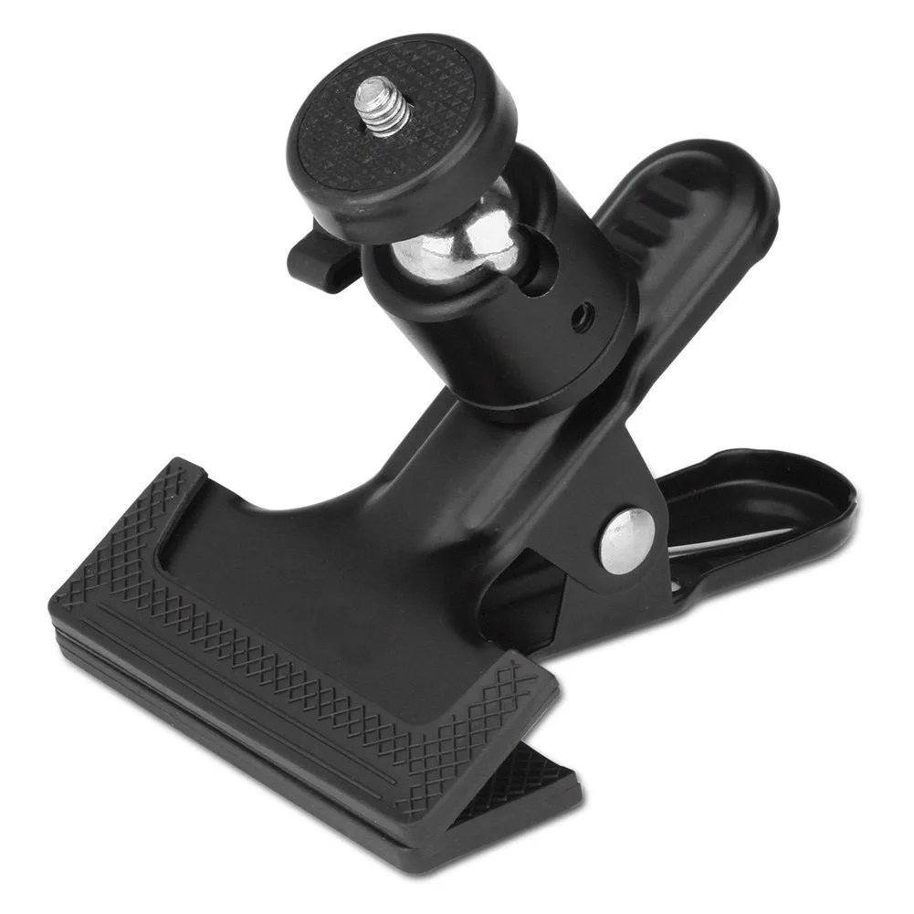 Camera Mounts Holders Clamp With 1/4 UNC Screw With 360 Rotating Ball