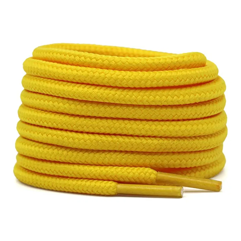 Yrunfeety Shoe Laces Custom 60-180CM Round Rope Shoelaces 5MM Shoe Strings Polyester Sport Shoelaces for Athletic Laces Shoes